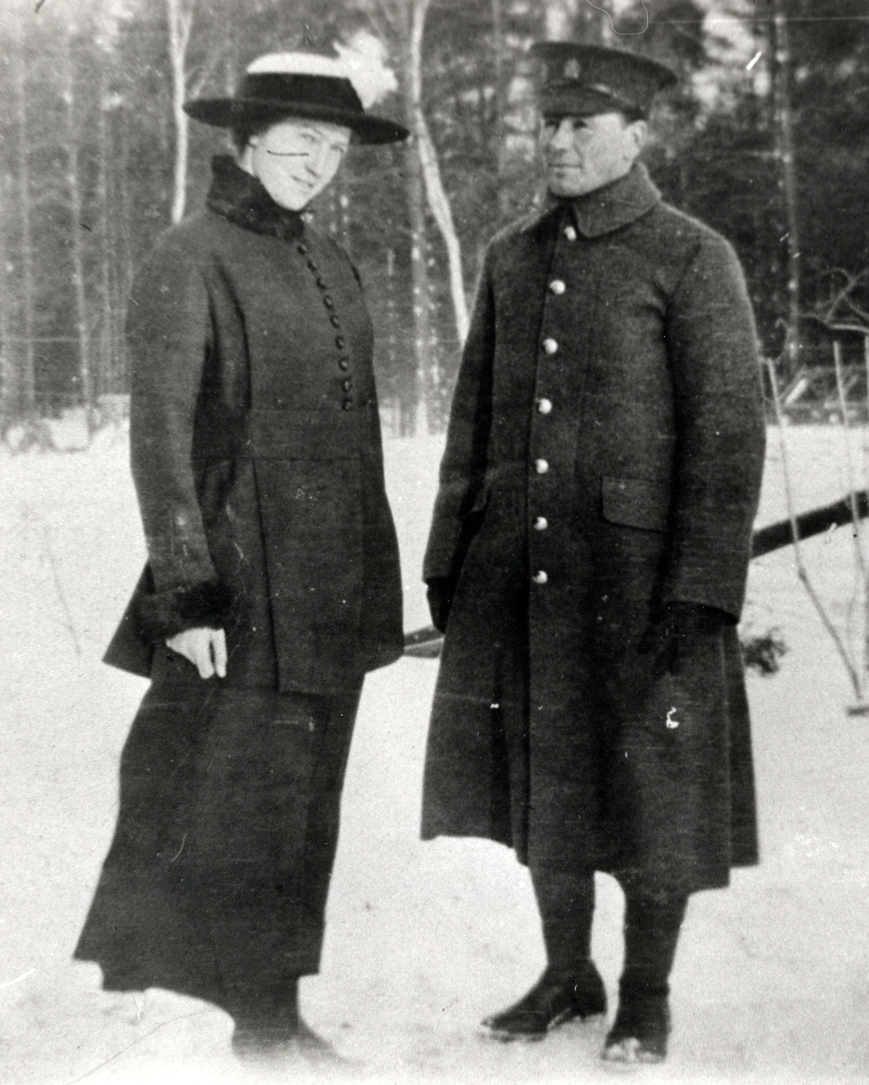 Roy Brown, with his sister Sadie Brown. Killed in action November 1917. 