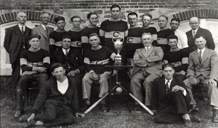 Photo of the Churchill Softball Team - 1930 Simcoe County Champions